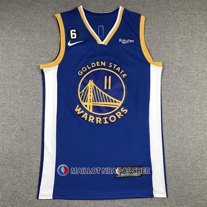 Maillot Golden State Warriors Klay Thompson NO 11 Icon 2022-23 Bleu